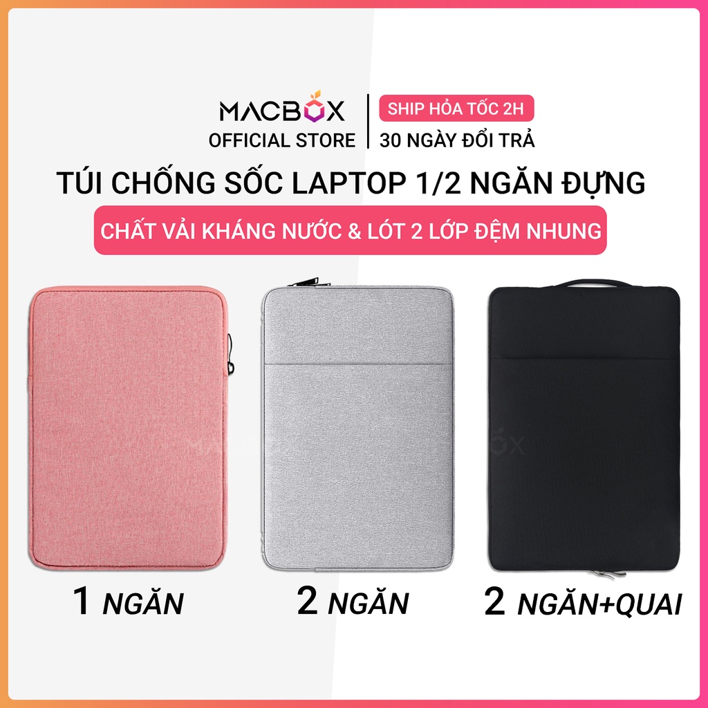 Túi Chống Sốc Laptop Macbook Ultrabook 1/2 Ngăn đựng 13.3 Inch, 14 Inch, 15 Inch, 15.6 Inch, 16 Inch - Túi laptop nam nữ