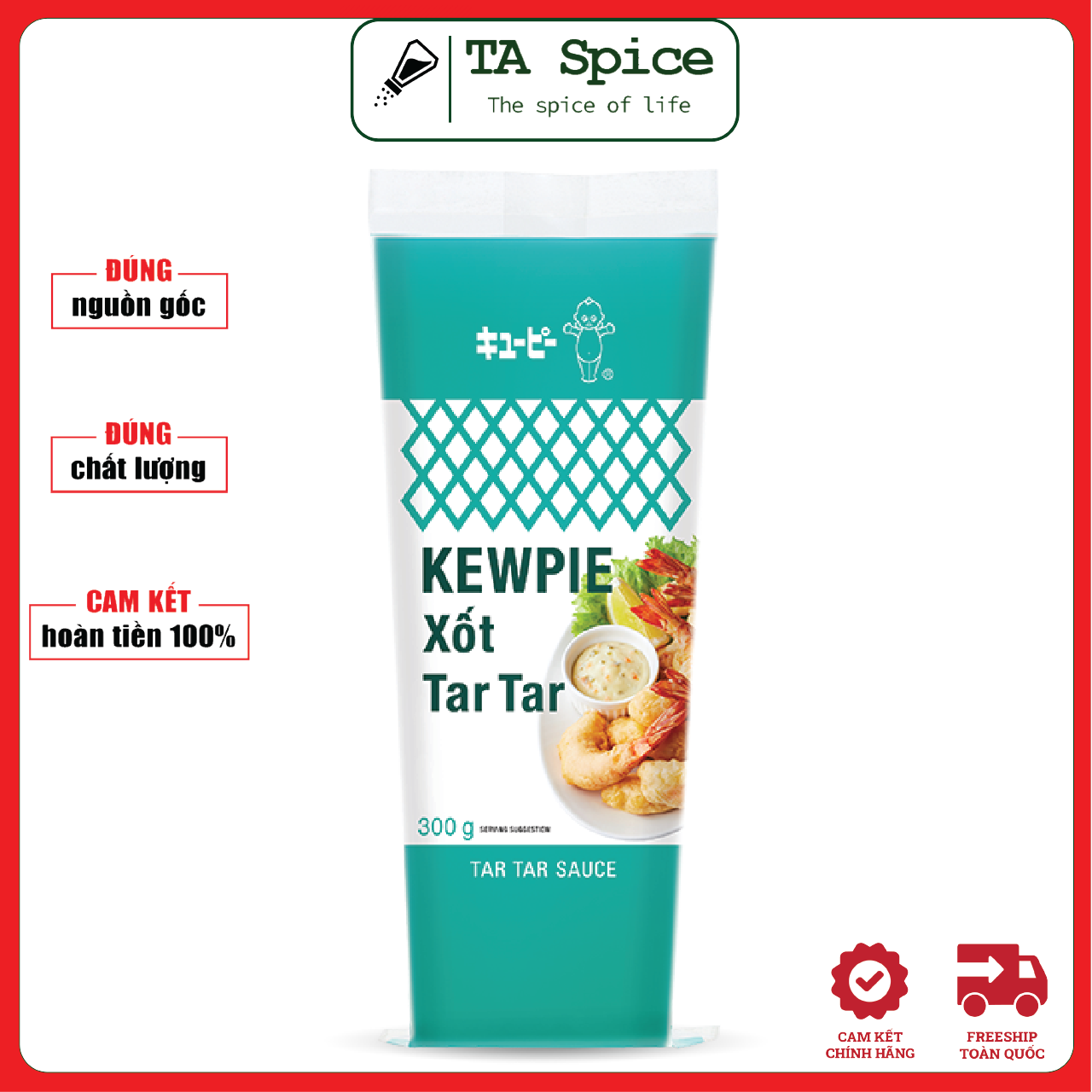 Xốt kewpie tar tar 300g - mayonnaise tar tar sauce