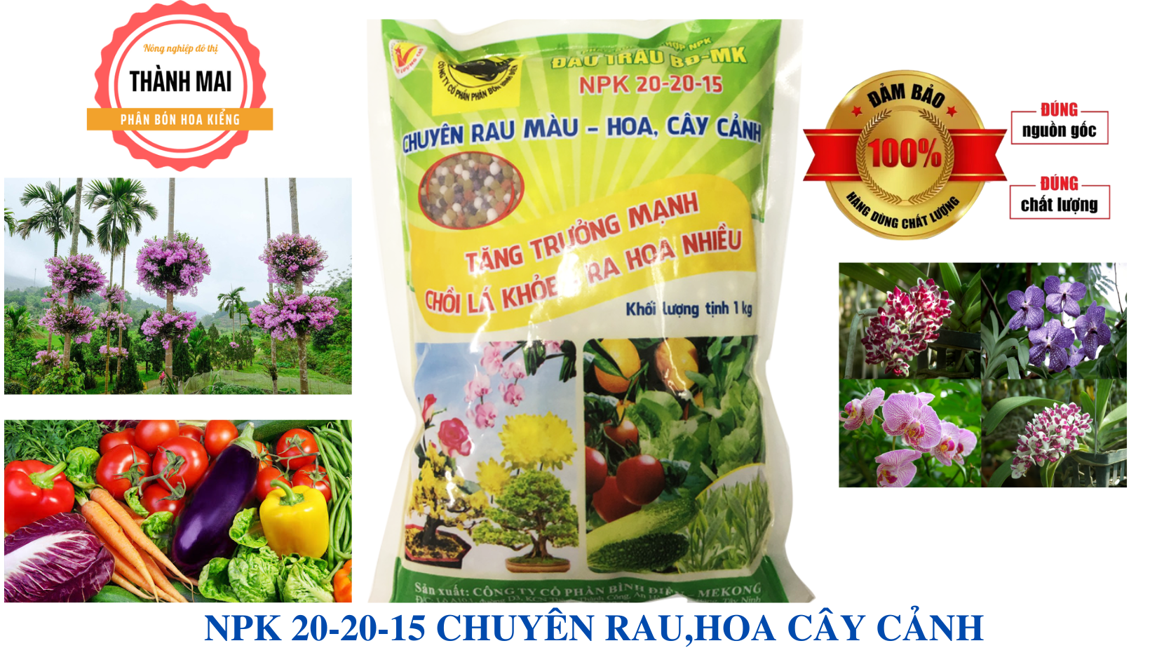 Phân bón đầu trâu npk 20-20-15