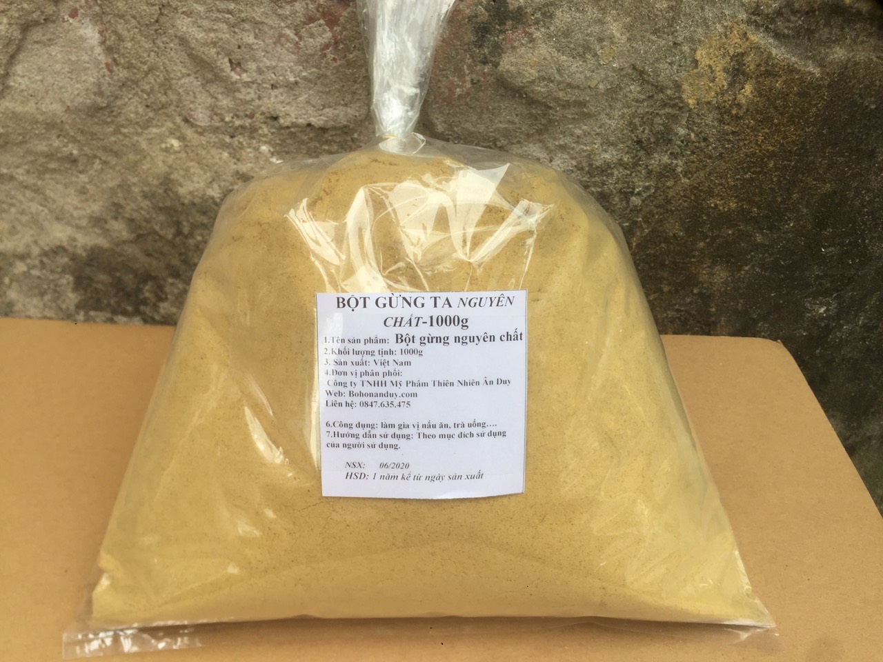 Bột GỪNG TA nguyên chất 1000g
