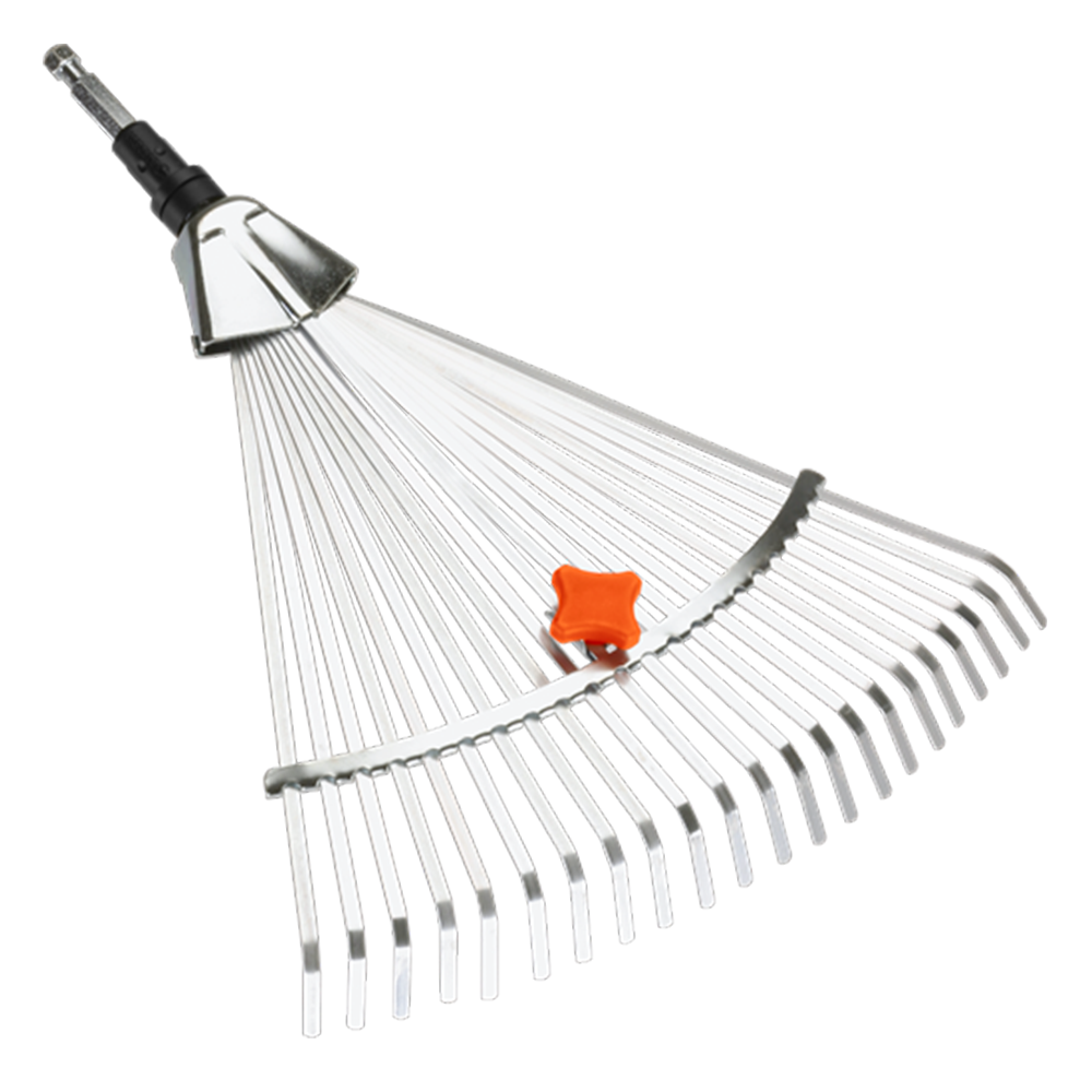 Đầu cào cỏ, đầu chổi cào lá gom lá điều chỉnh 30-50cm gardena 03103-20