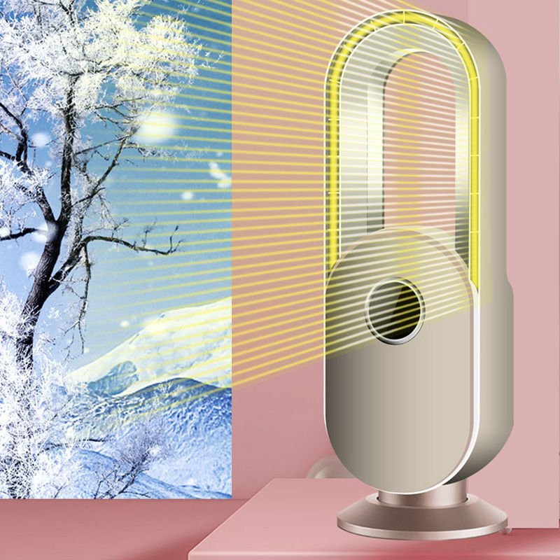 Quạt sưởi không cánh Skyworth tiết kiệm điện, Máy sưởi ấm mini phòng ngủ 3 chế độ cao cấp, Quạt sưởi để bàn văn phòng
