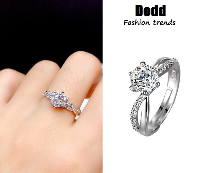 Dodd Nhẫn bạc 925 đính đá pha lê thời trang