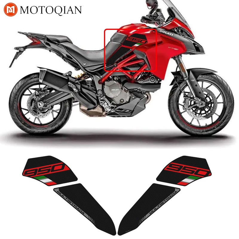 ❁ Anti-slip Side Tank Pad For Ducati Multistrada 950 950S 2019 2020 2021 2022 Motorcycle Protection Stickers Knee Grip Mat