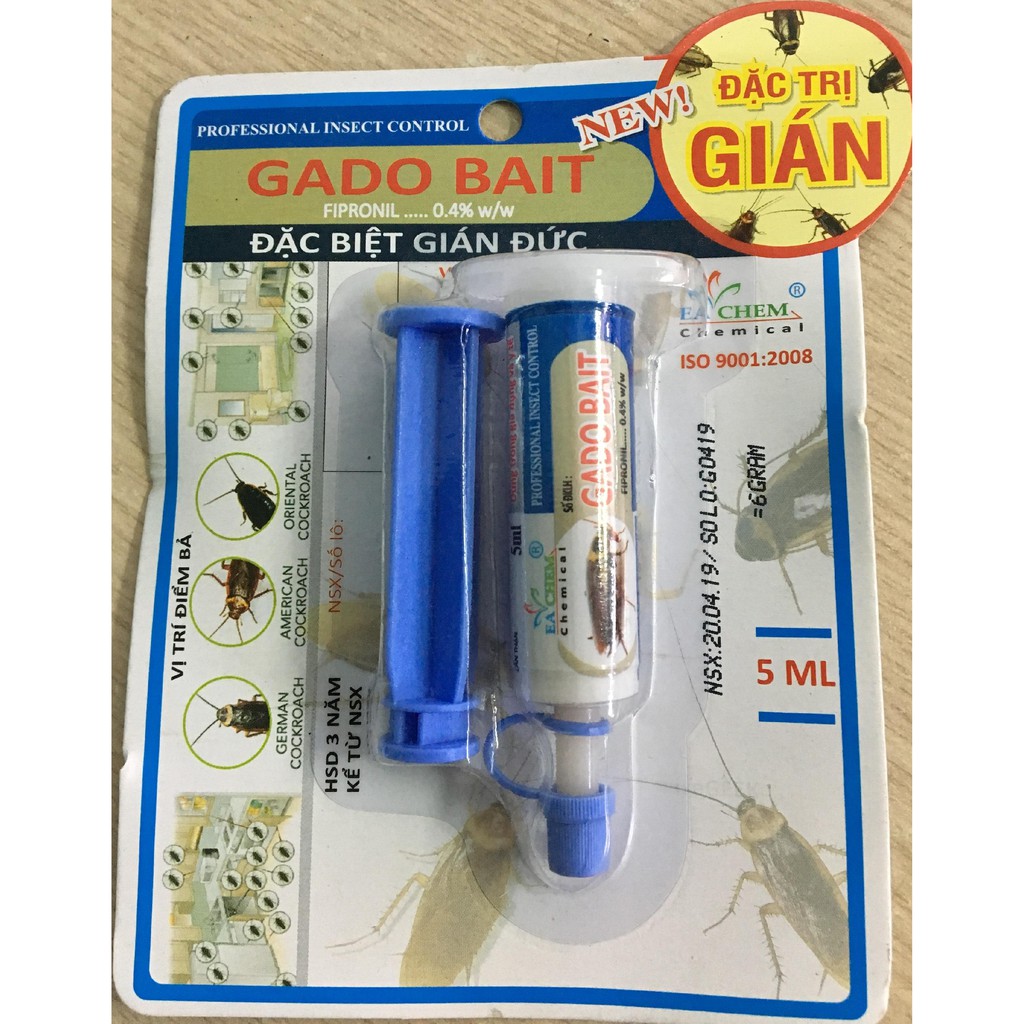 Thuốc diệt gián đức Gado bait dạng gel 5ml