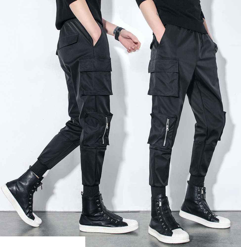 (chất kaki L1) Quần Jogger Túi Hộp Phối Khóa Kéo Chất Thể Thao Nam Cao Cấp Thời Trang 4HER JOGGER NAM 9000027C2