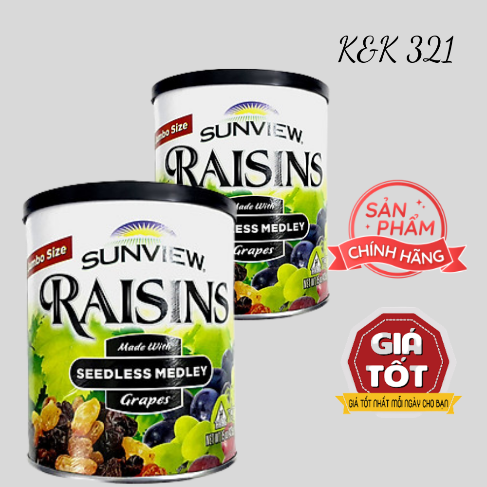 Date mới 2023/ combo 2 / nho khô thập cẩm mỹ raisins 425g // nho khô loại 1 / ngon đặc biệt