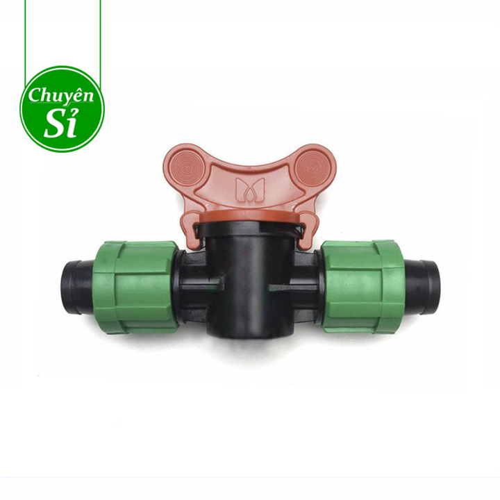 Van khóa ống nhỏ giọt 16mm - Van nối thẳng 2 đầu dây nhỏ giọt loại vặn