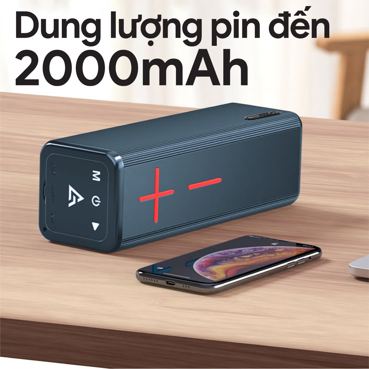 Loa bluetooth ovleng v13 - loa kép, sạc type c, bluetooth 5.0, pin 2000mah