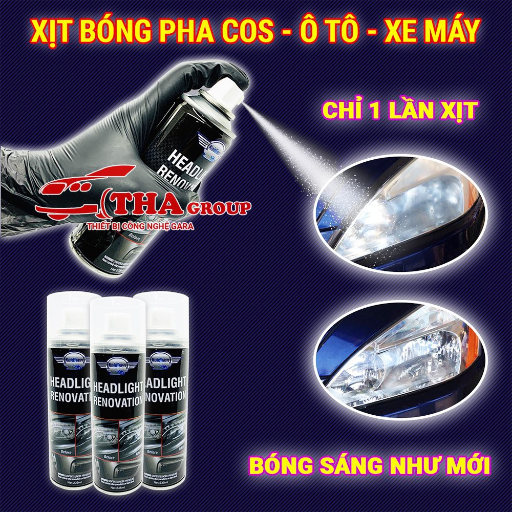 Chai xịt Nano Đánh Bóng Đèn Pha Nâng Cấp HERIOS, Dụng Cụ Làm Sạch Ống Kính Phục Hồi Đèn Pha để Chăm Sóc Xe Hơi