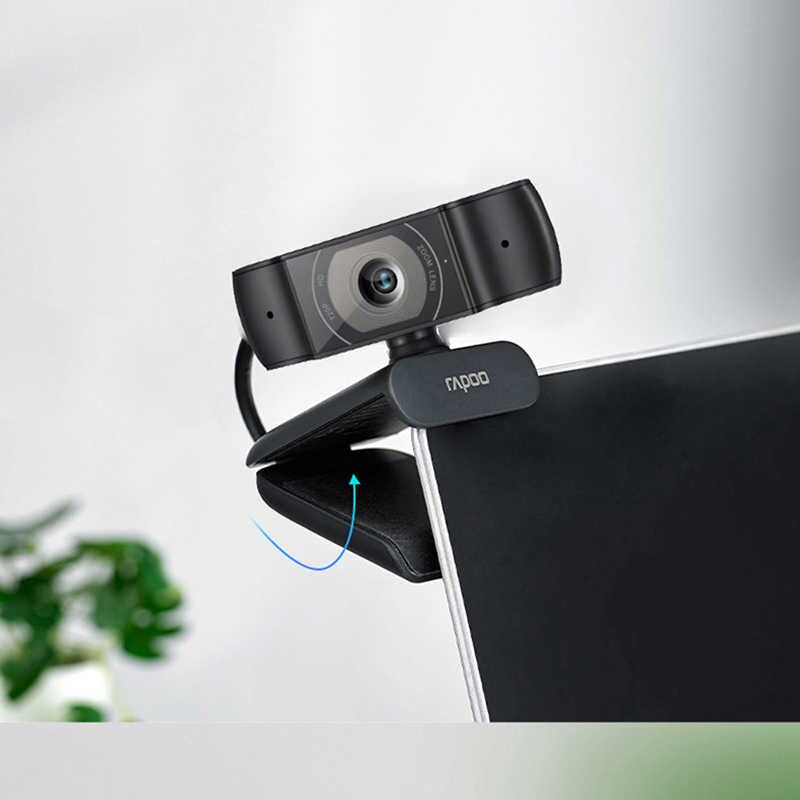 Rapoo C200 Webcam họp trực tuyến 720P góc 100° siêu rộng tự động lấy nét giảm tiếng ồn – Rapoo C200 – Hàng chính hãng