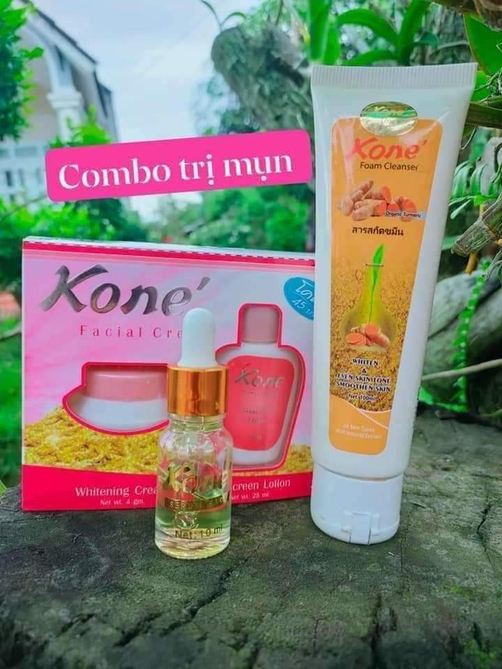 [3 MÓN] COMBO TRI MỤN KEM KONE THÁI LAN CHÍNH HÃNG MẪU MỚI - kem dưỡng trắng da mặt