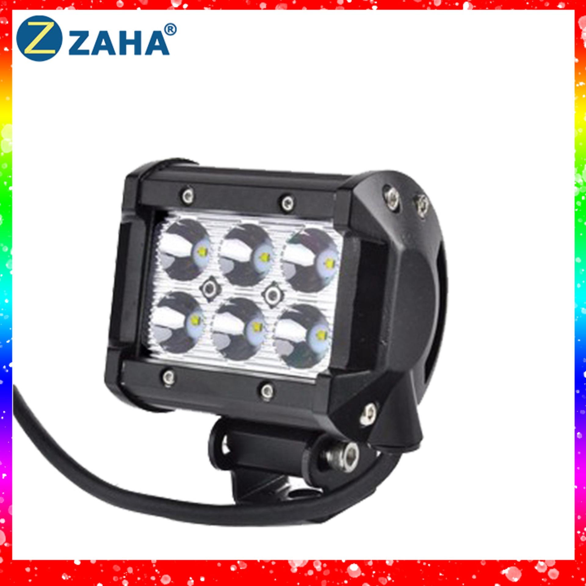 Đèn trợ sáng c6 18w zaha gắn oto moto xe máy