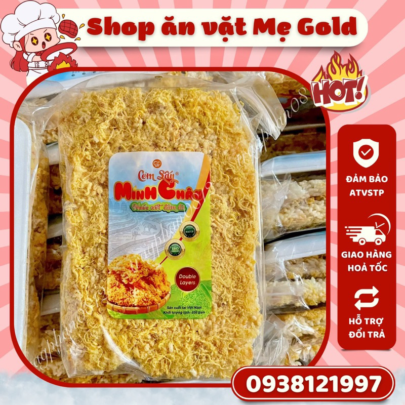 Cơm cháy chà bông Minh Châu, cơm sấy ruốc 2 tầng