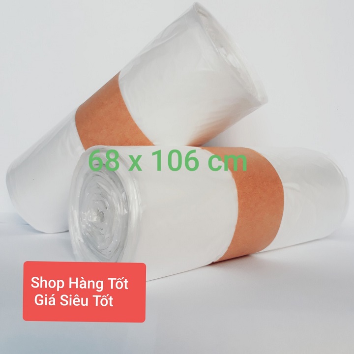 [HCM](SIZE KHỦNG- GIÁ TÍ HON)- 2 cuộn- 40 túi-TÚI RÁC TỰ HỦY SINH HỌC kích thước 68 x106 cm