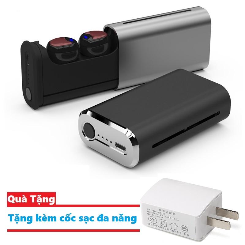 Tai nghe bluetooth G1 - Tai nghe Bluetooth TWS G1 - Tai nghe True Wireless Stereo G1 Bluetooth 5.0 âm thanh Hifi 3D - cảm ứng, tự động kết nối, tự động ngắt Tặng kèm Cục sạc điện thoại đa năng 5v