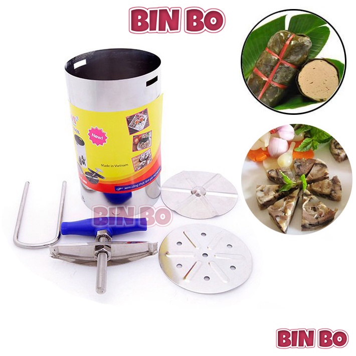 Khuôn làm giò chả inox cao cấp Vạn Lợi Dragon Hàng Việt Nam khuôn làm giò thủ inox nhiều kích cỡ