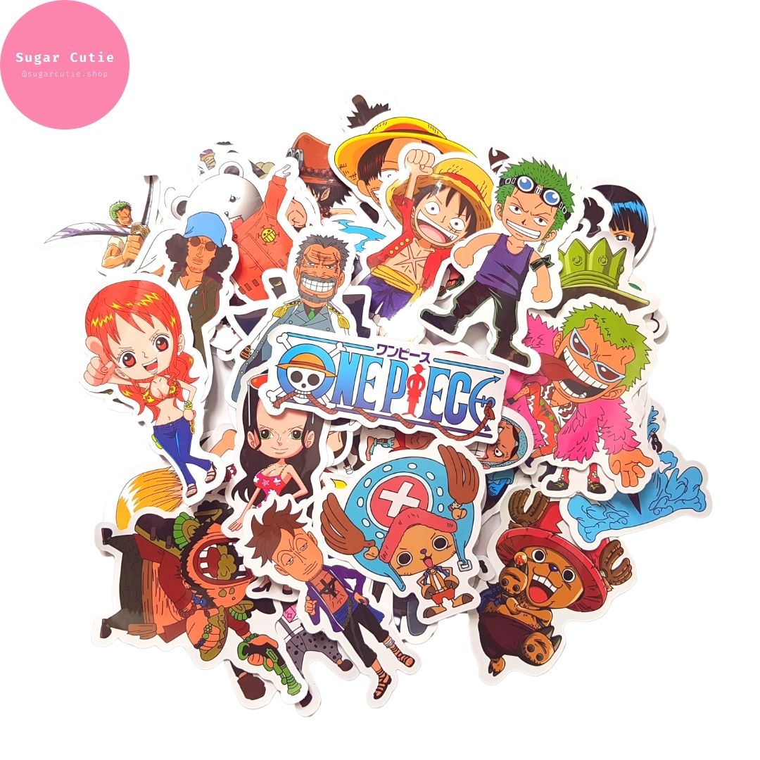 Stickers nhân vật One Piece lớn 100 miếng anime Vua Hải Tặc kháng nước