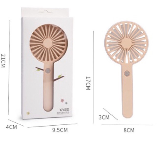Quạt cầm tay siêu nhẹ mini Yase siêu mát f23 .