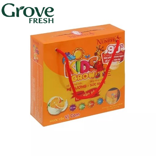 [TẶNG THÊM 01 LỌ] Hộp Lốc Nước Yến Nunest Kid Grow 70ML X 6 LỌ