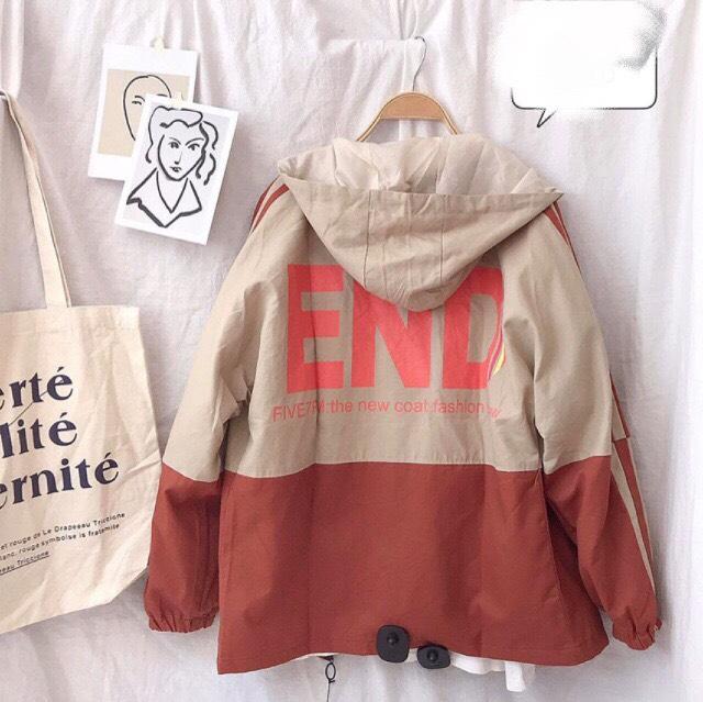 Áo khoác kaki nữ phối sọc tay phong cách dễ thương phối sọc kẻ nổi bật A1222