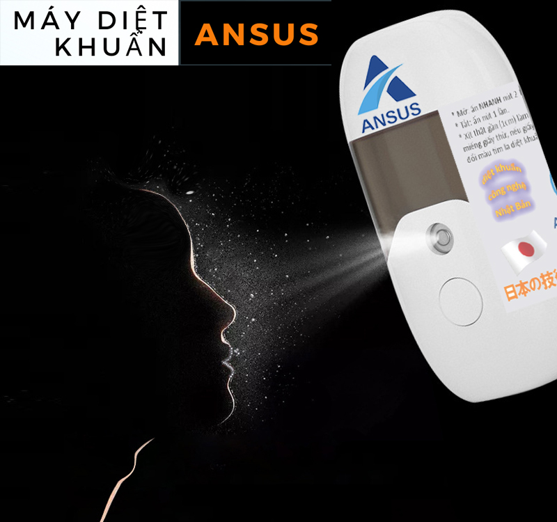 Máy Diệt Khuẩn ANSUS⭐ công nghệ nước muối điện phân (HOCL) nano Nhật Bản -Thay thế CỒN