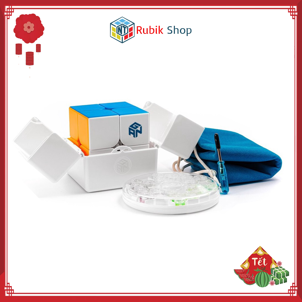 [Siêu Phẩm] Rubik 2x2x2 GAN 251 M Stickerless với 3 phiên phảm tiêu chuẩn và Explorer và Leap (Có Nam châm)