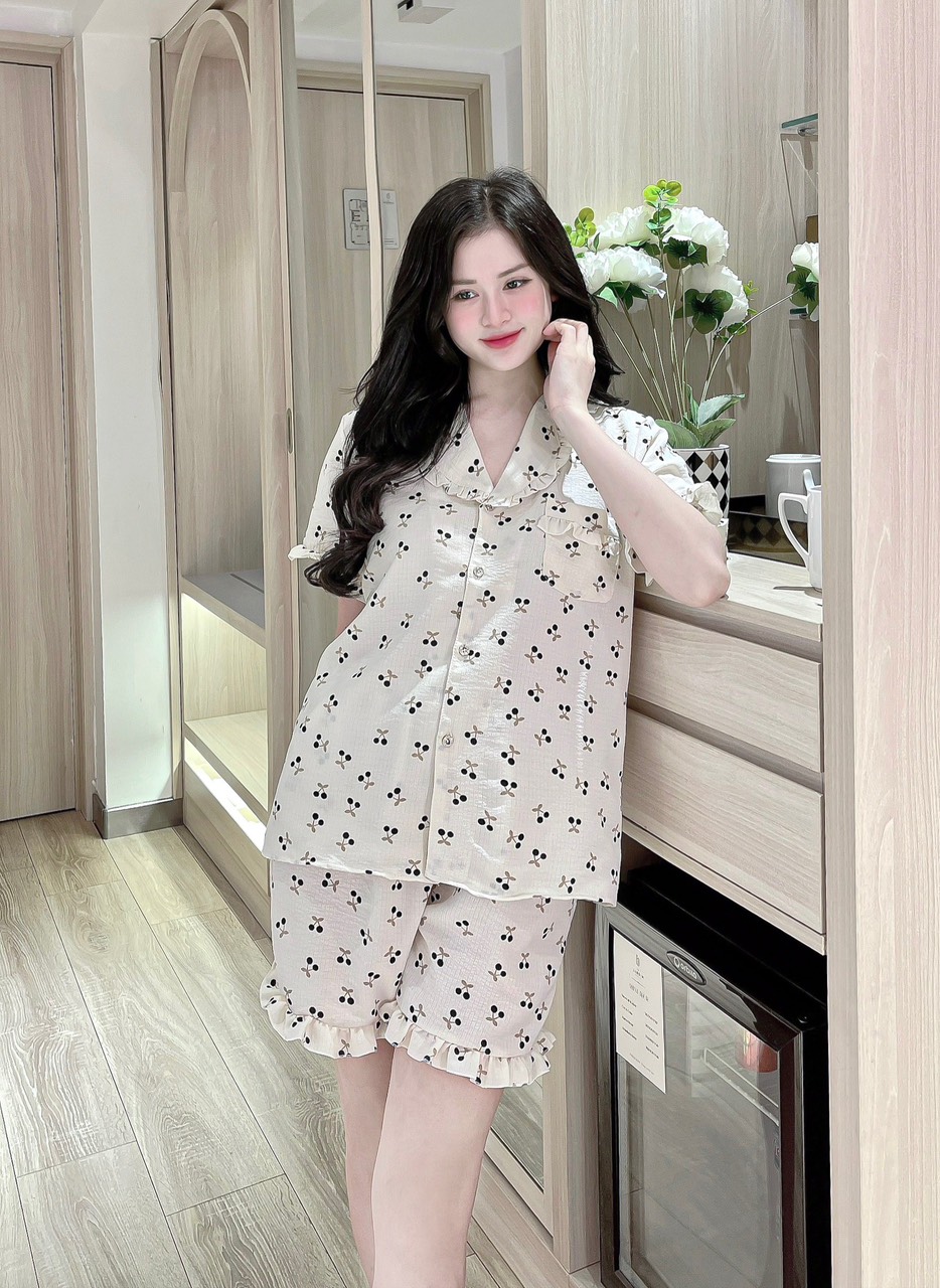 Đồ bộ đùi, Pijama đũi xốp đùi, Đồ bộ đũi xốp đùi dễ thương, siêu mát