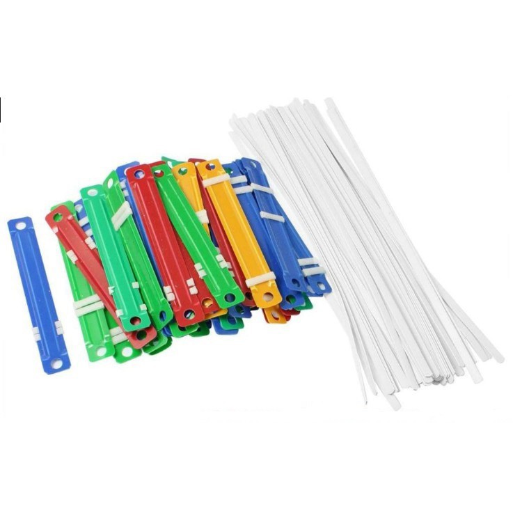 Nẹp giấy acco nhựa paper fastener 50 cái / hộp.