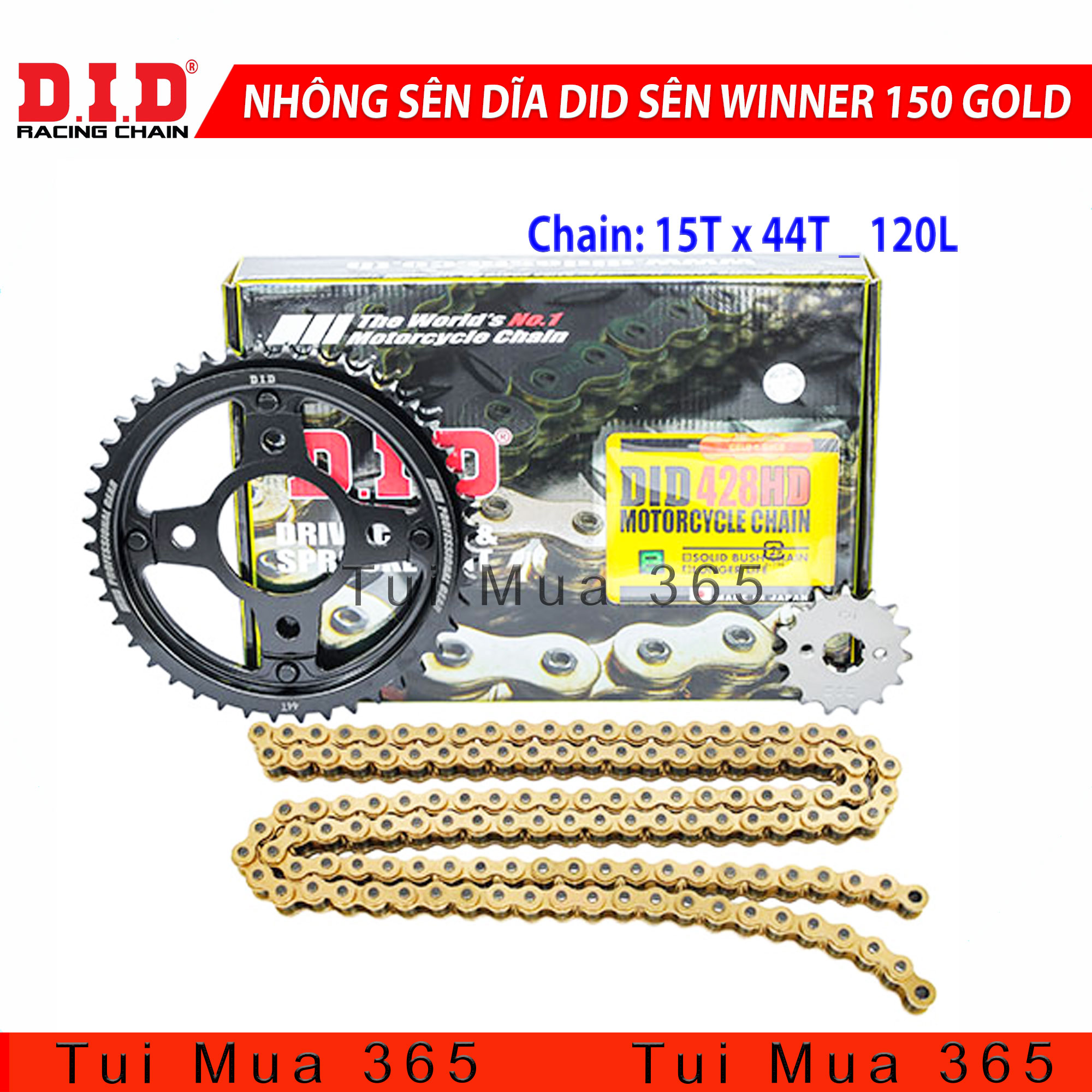 [HCM]BỘ NHÔNG SÊN DĨA DID WINNER 150 GOLD JAPAN