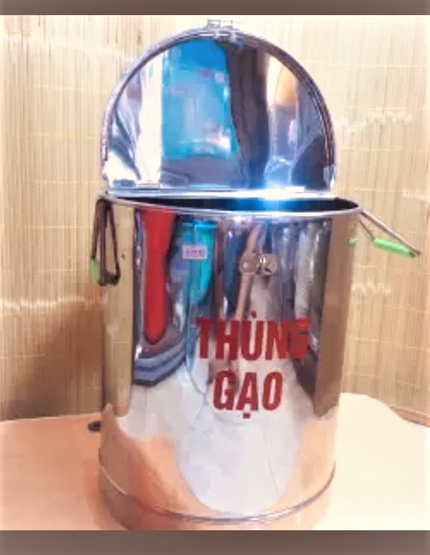 Thùng gạo inox 30kg