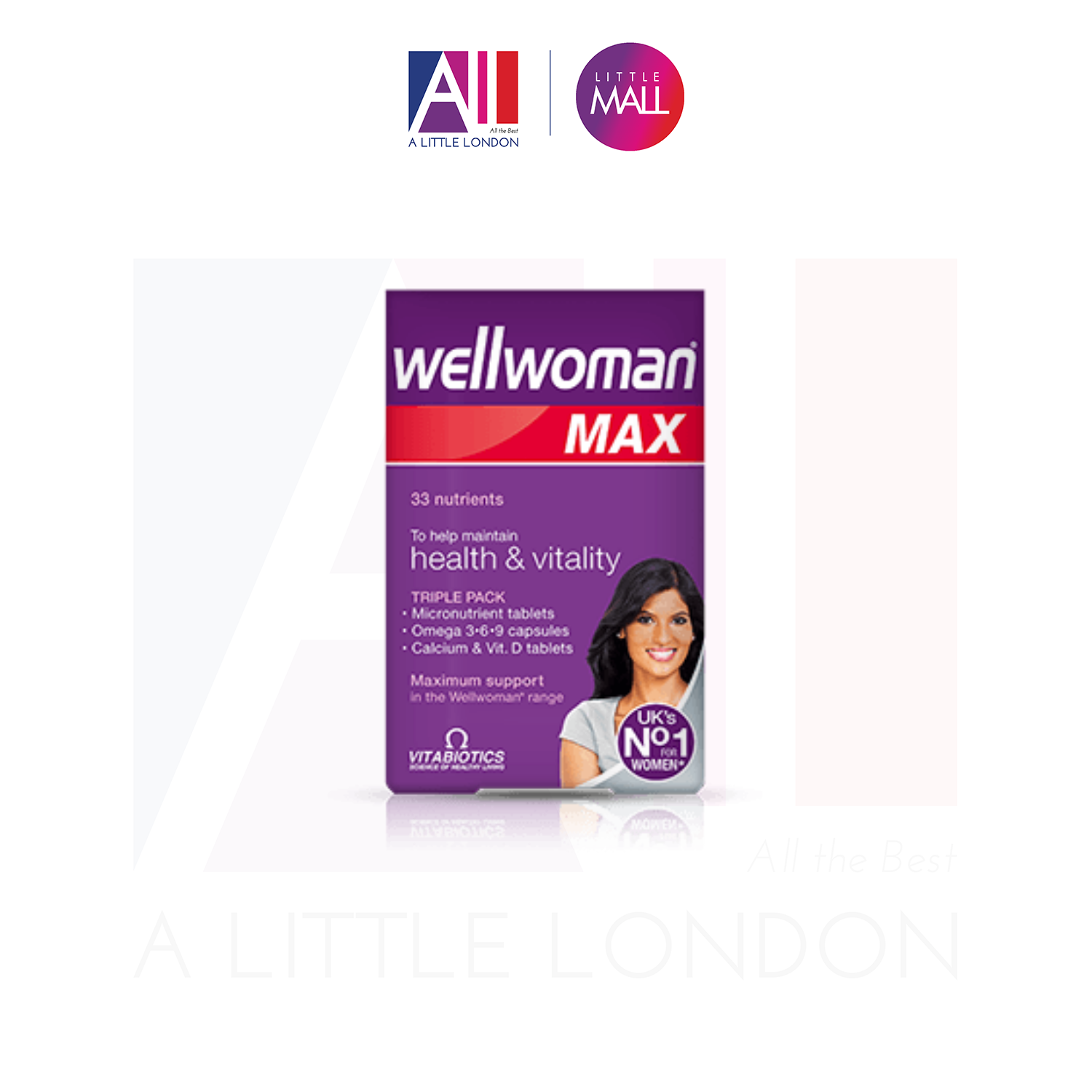 84 Viên Bổ sung Vitamin cho nữ Vitabiotics Wellwoman Max Bill Anh