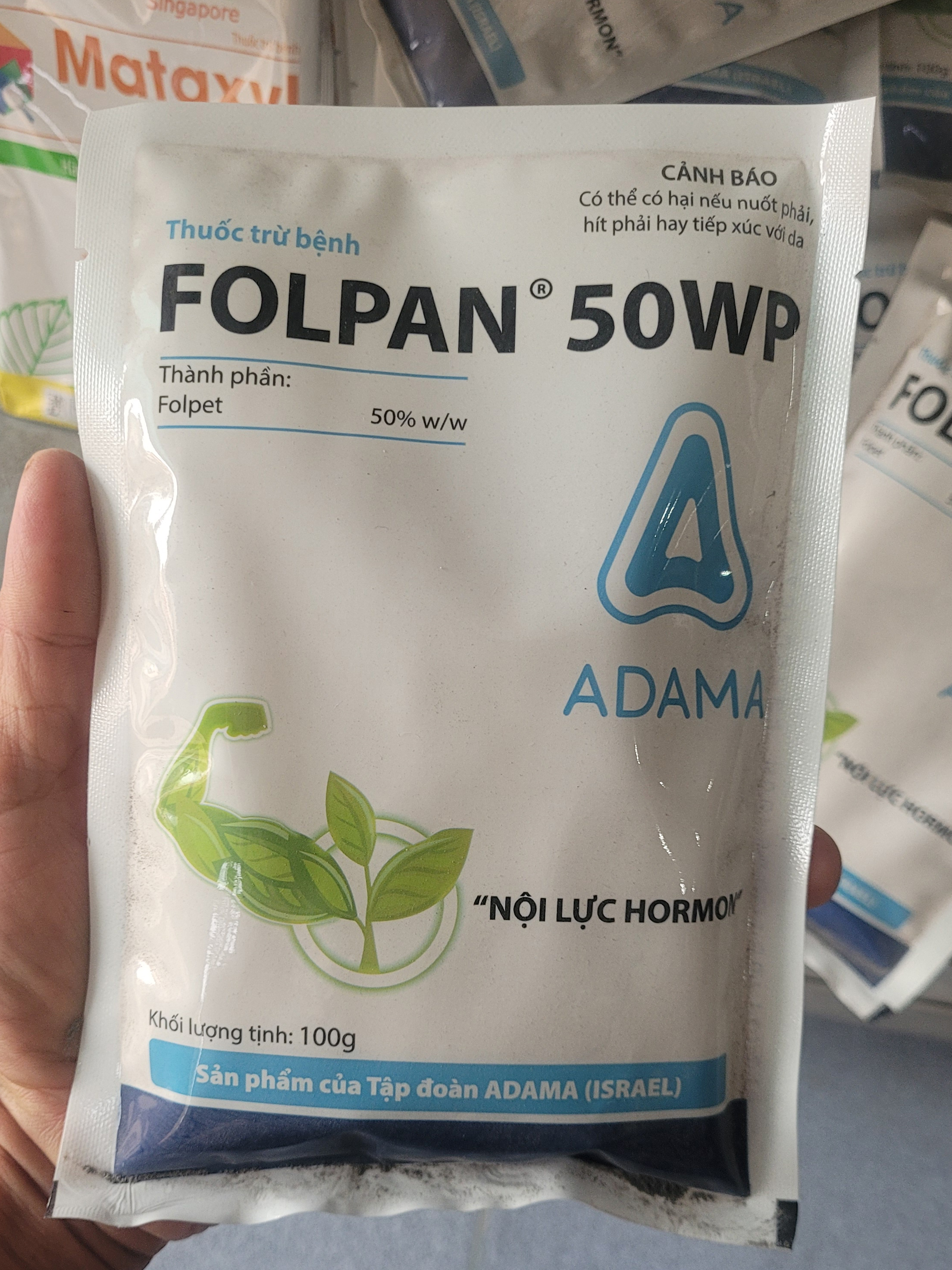 Thuốc trừ bệnh giả sương mai Folpan 50wp gói 100g