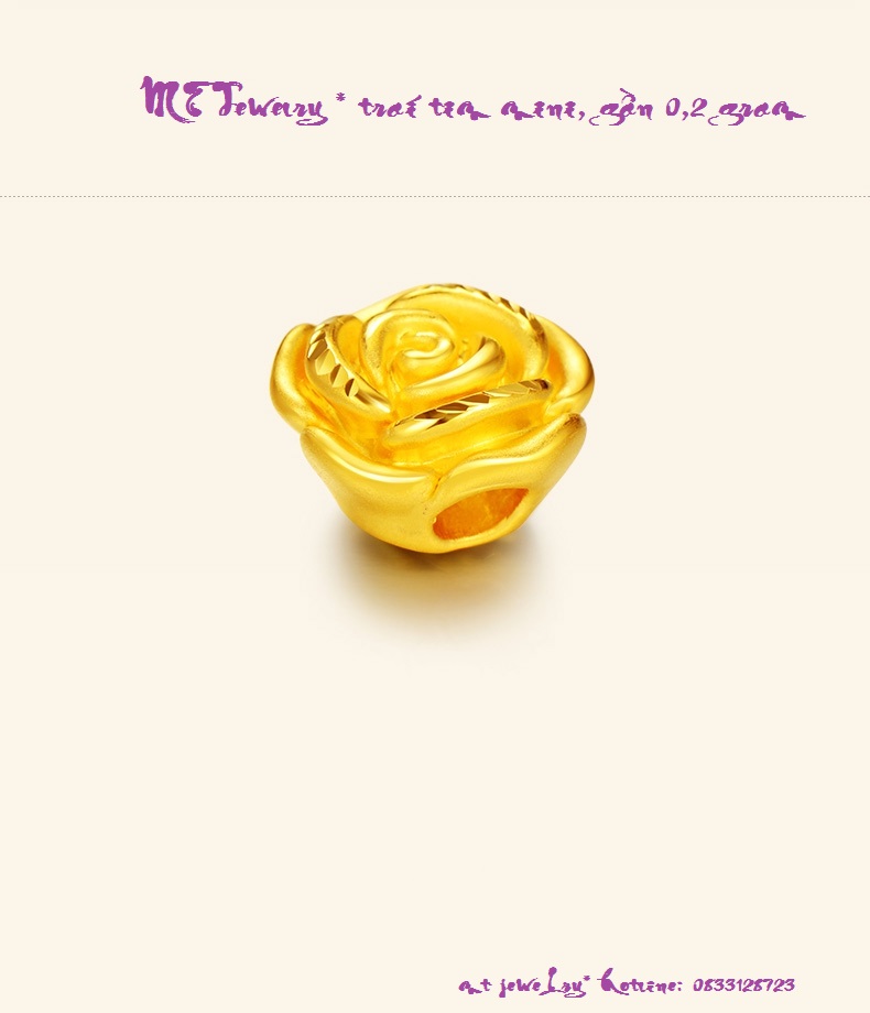 Hoa hồng nhỏ vàng 24k