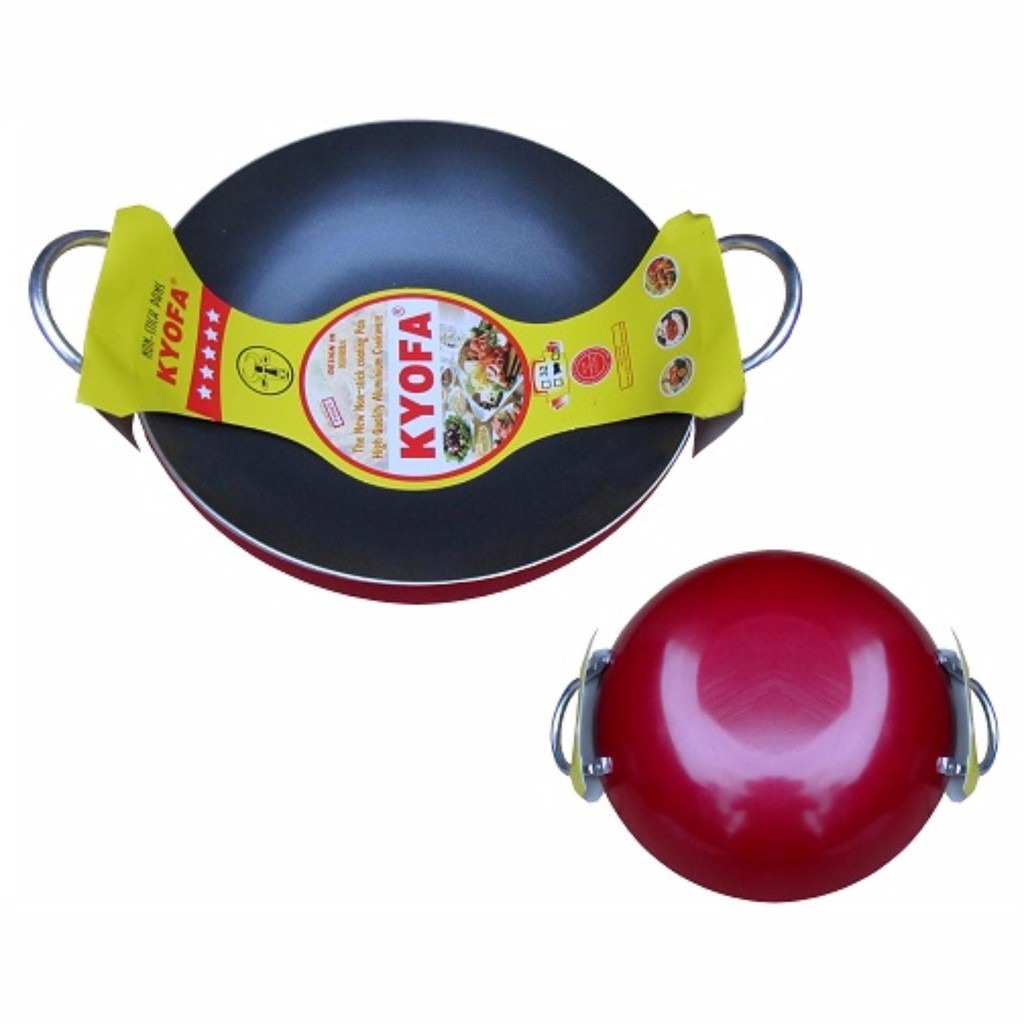 Chảo chống dính 2 quai sâu lòng Kyoffa - Chảo chống dính 2 quai cao cấp kYOFA nhiều size size chảo chiên xào không dính