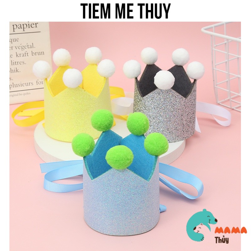 Vương miện kim tuyến sinh nhật dành cho bé yêu