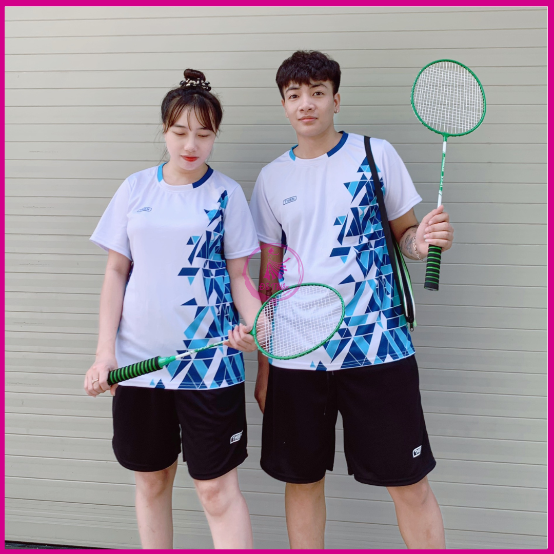 Bộ Đồ Đùi Nữ Kim Cương Bóng Bàn In 3D quần áo tập gym unisex vải thun Mè thoáng mát co giãn năng động thời trang 3 Size - Đỗ Thiện Unisex