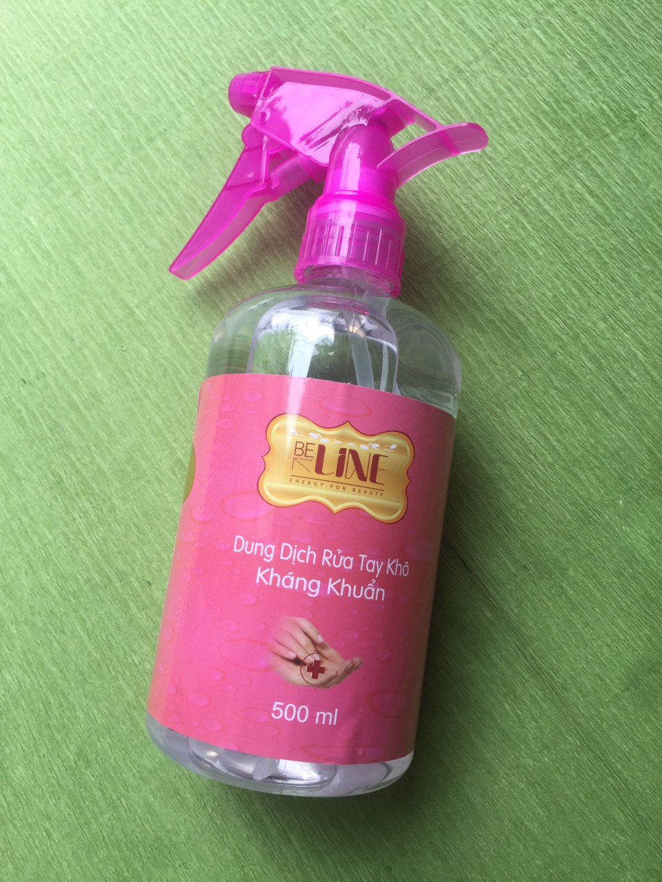 Dung dịch rửa tay khô Be line 500 ml cao cấp xịt khuẩn rửa tay nước rửa tay khô