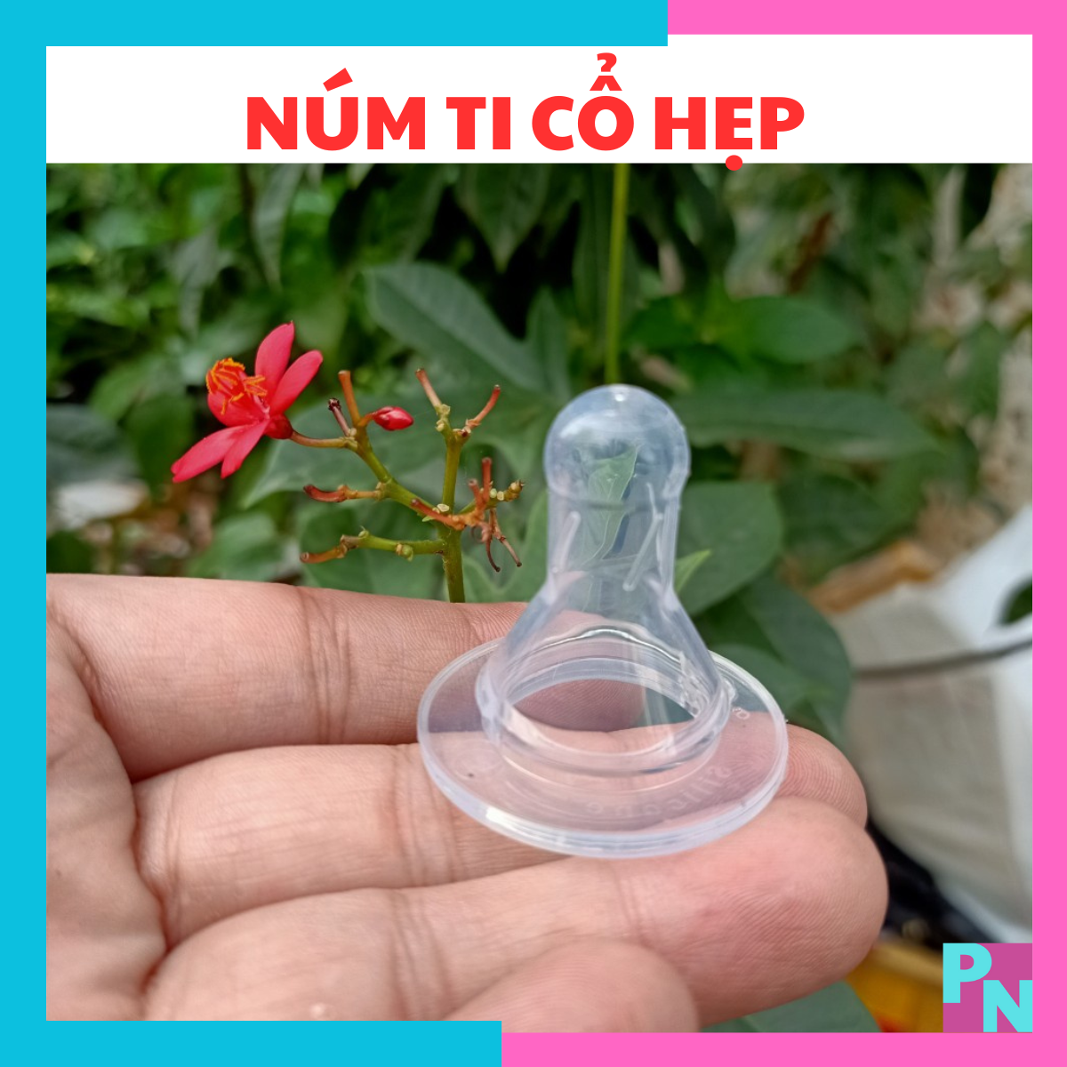 Núm vú cổ hẹp Jumi núm vú siêu mềm chống đầy hơi sử dụng cho bình sữa Jumi Mirai Cacara