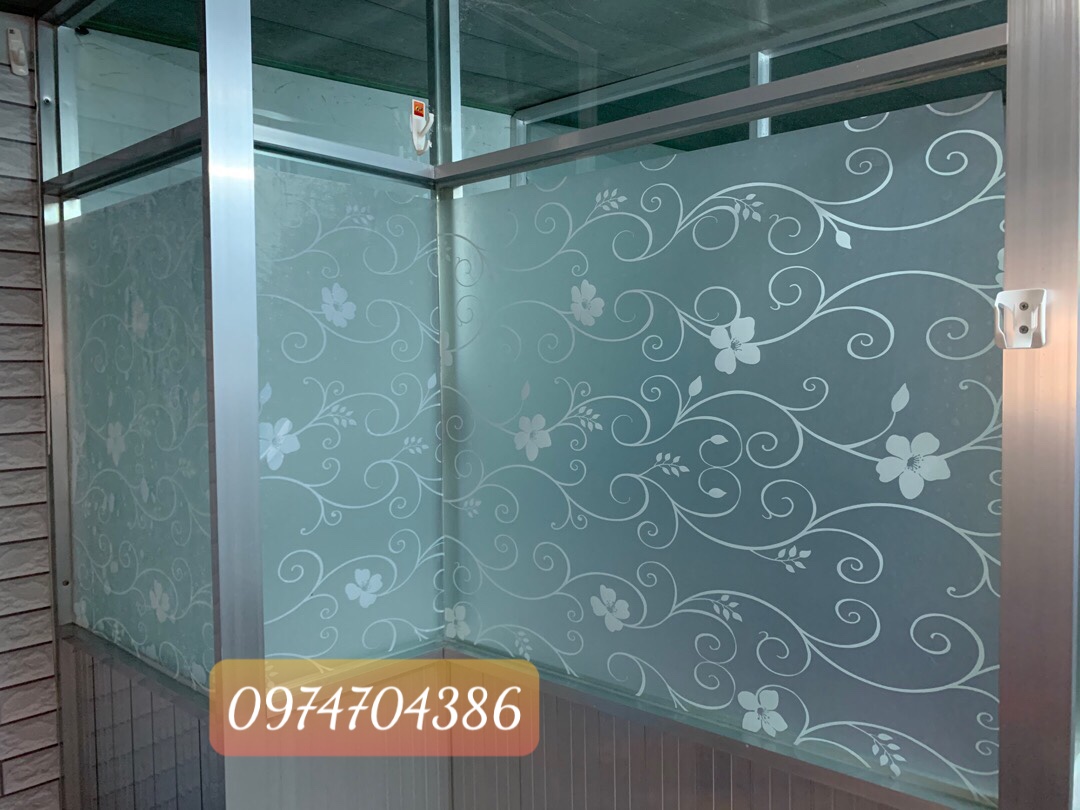 3m giấy dán kính hoa dây trắng khổ 90cm