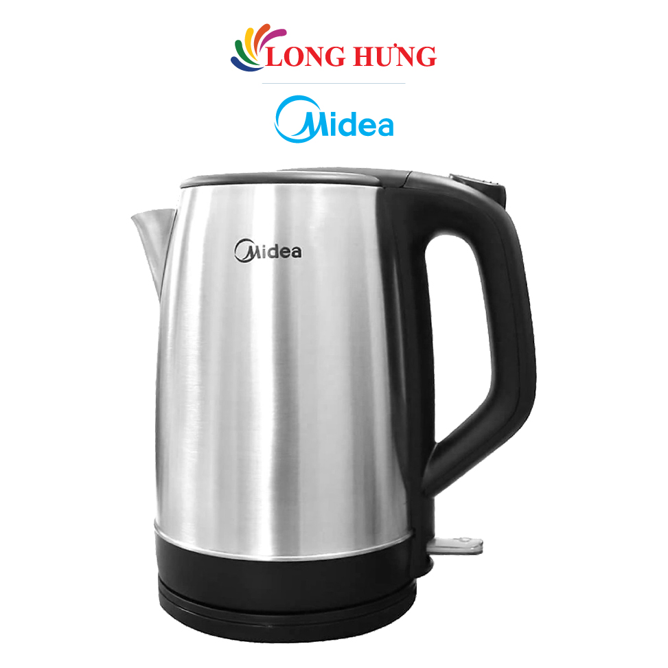 Bình đun siêu tốc Midea 1.7 lít MK-17SF - Hàng chính hãng - Thiết kế đơn giản, tiện dụng, dung tích 1.7L, công suất mạnh mẽ 1500W, đèn báo khi hoạt động và tự ngắt khi sôi