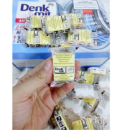 Denkmit Washing Machine Drum Cleaning Tablets, Domestic Product in Germany, Cleans the Drum, Saves Electricity and Water, Increases the Working Efficiency of the Machine