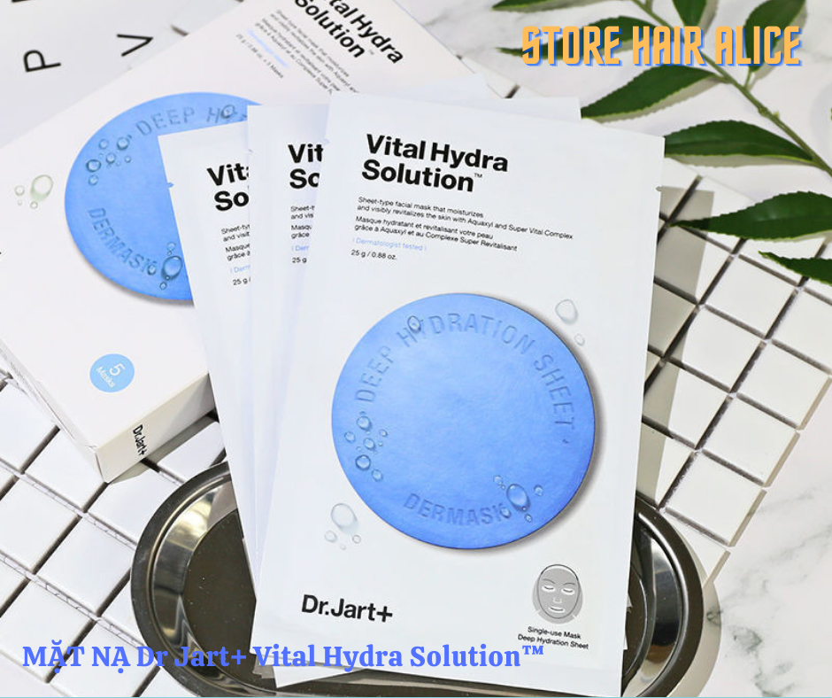 Mặt nạ dành cho mọi loại da dr jart+ vital hydra solution™ hộp 5 miếng
