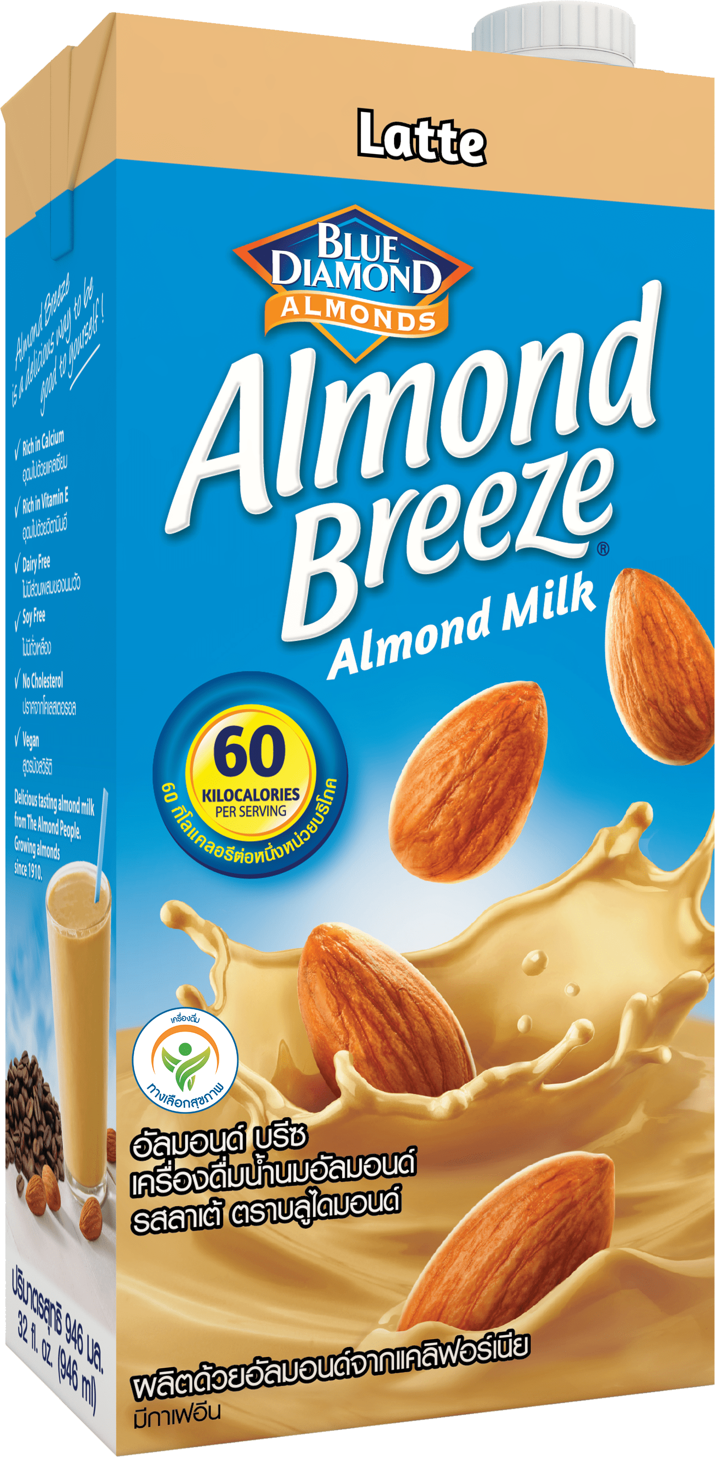 Sữa hạt hạnh nhân ALMOND BREEZE LATTE 946ml