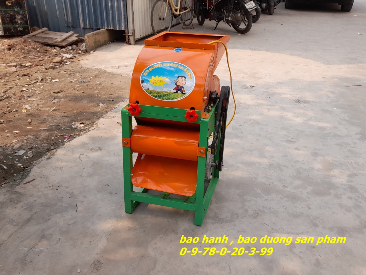 Khung máy bóc vỏ , tach hạt liên hoàn . miến Ship