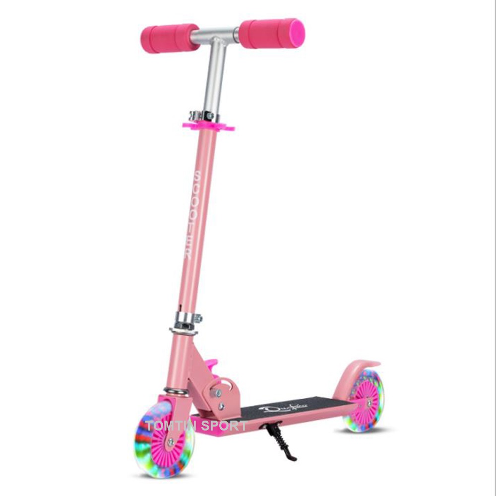 Xe trượt scooter bánh đèn led cao cấp cho trẻ em 3-10 tuổi chịu tải đến 50kg có chân trống và màu sơn kiểu dáng hiện đại- TOMTIN SPORT