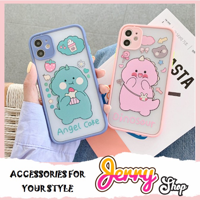 Ốp lưng iphone khủng long nhám 6/6plus/6s/6splus/7/7plus/8/8plus/x/xr/xs/11/12/pro/max/plus/promax - Jerry Shop