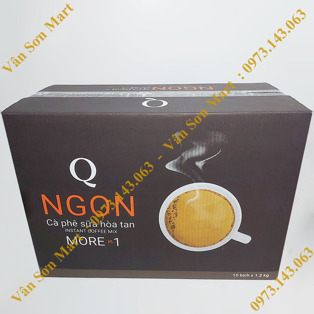 Thùng cà phê Ngon Trần Quang 10 bịch 1.2Kg (60 gói nhỏ 20g)