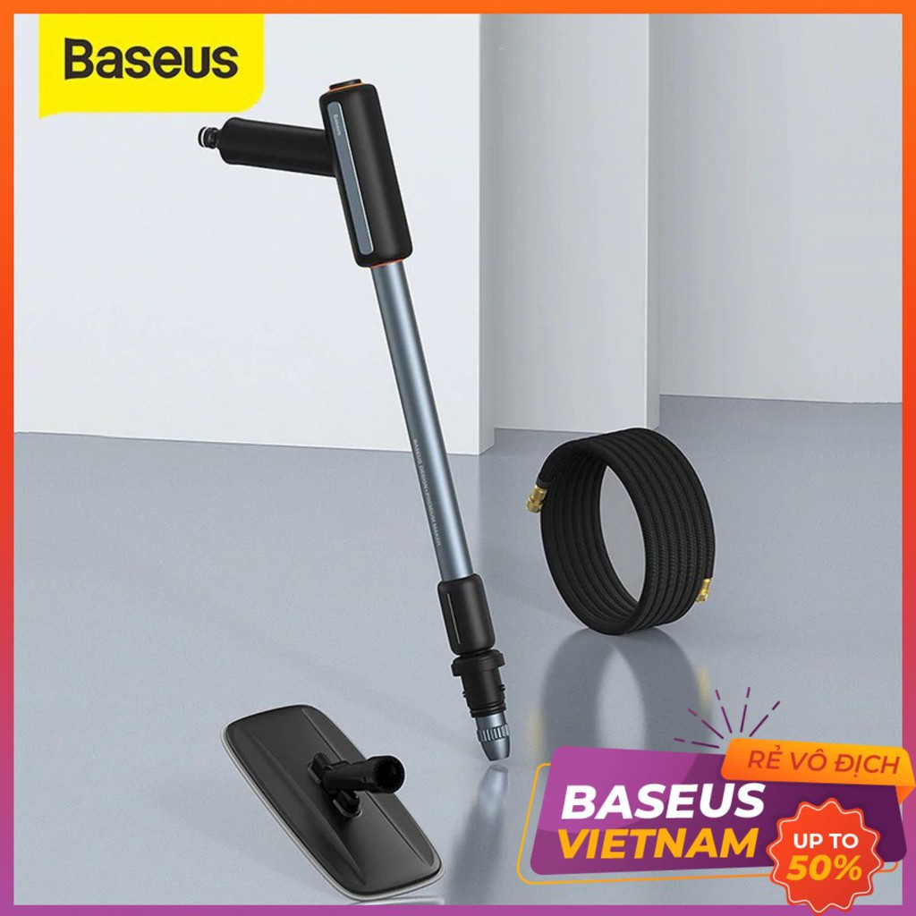 Súng phun nước Baseus cao áp cầm tay Máy rửa xe Vòi xịt Dụng cụ rửa xe 2 trong 1