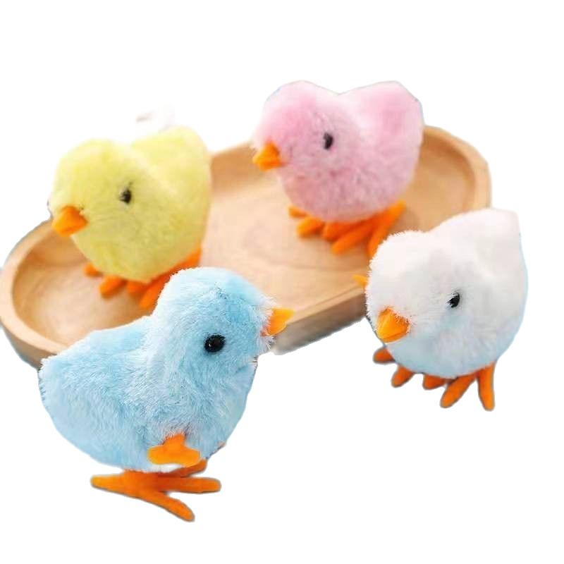 Gà con lon ton chạy bằng dây cót cực vui cho bé